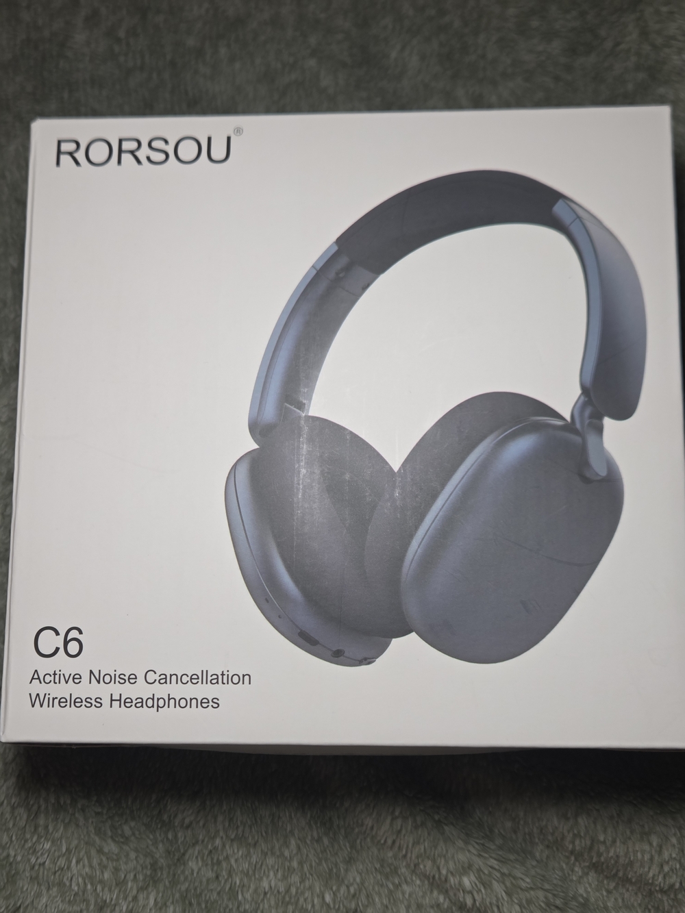 C6 Blue Active Noise Cancellation Wireless Headphones